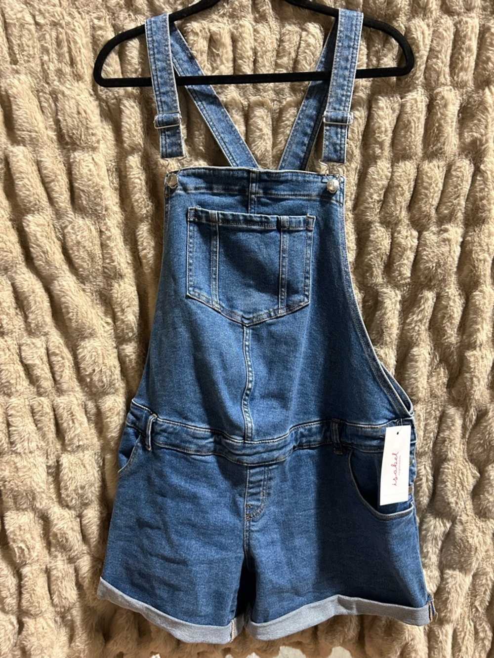 Denim Short Overalls - Blue